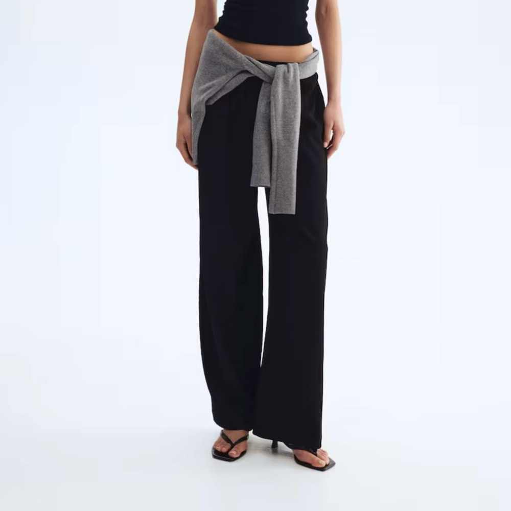 Black wide Leg Women's Pants